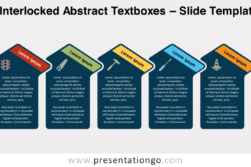 Zones de texte abstraites imbriquées pour PowerPoint et Google Slides