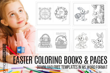 18+ modèles de pages de coloriage de Pâques GRATUITS au format MS Word