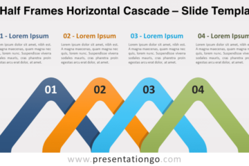 Cascade horizontale demi-cadres pour PowerPoint et Google Slides