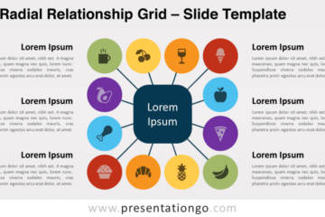 Grille de relation radiale pour PowerPoint et Google Slides – PresentationGO
