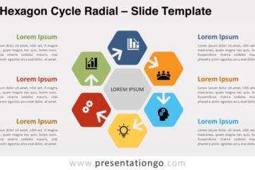 Hexagon Cycle Radial pour PowerPoint et Google Slides