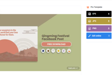 select a qingming festival facebook post template