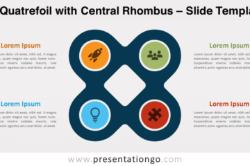 Quatrefoil avec Central Rhombus pour PowerPoint et Google Slides