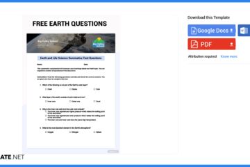 Comment créer / créer des questions sur la Terre dans Microsoft Word [Template + Example] 2023