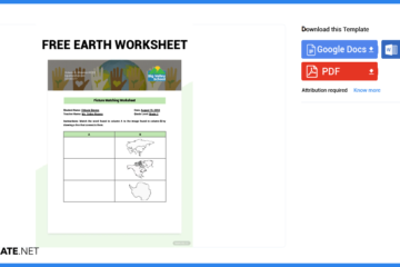 Comment créer / créer une feuille de calcul Earth dans Microsoft Word [Template + Example] 2023