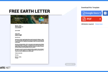 Comment créer / créer une lettre de la Terre dans Google Docs [Template + Example] 2023