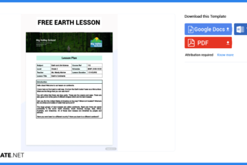 Comment faire / créer une leçon de la Terre dans Microsoft Word [Template + Example] 2023