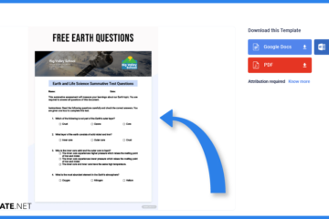 Comment faire/créer des questions Earth dans Google Docs [Template + Example] 2023