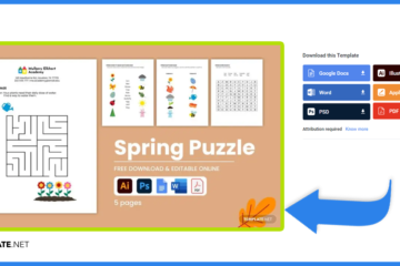Comment faire/créer un puzzle de printemps dans Google Docs [Template + Example] 2023