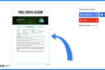 Comment faire/créer une leçon de la Terre dans Google Docs [Template + Example] 2023