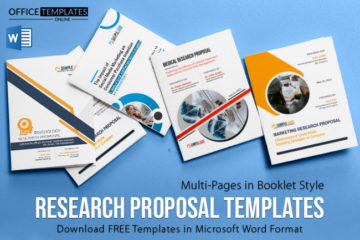 Download Free Research Proposal Templates in MS Word Format