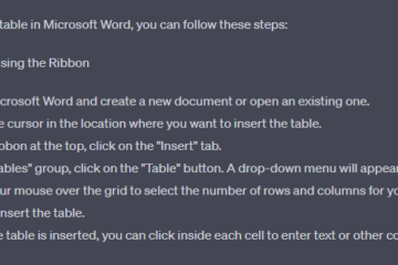 Microsoft Word + ChatGPT