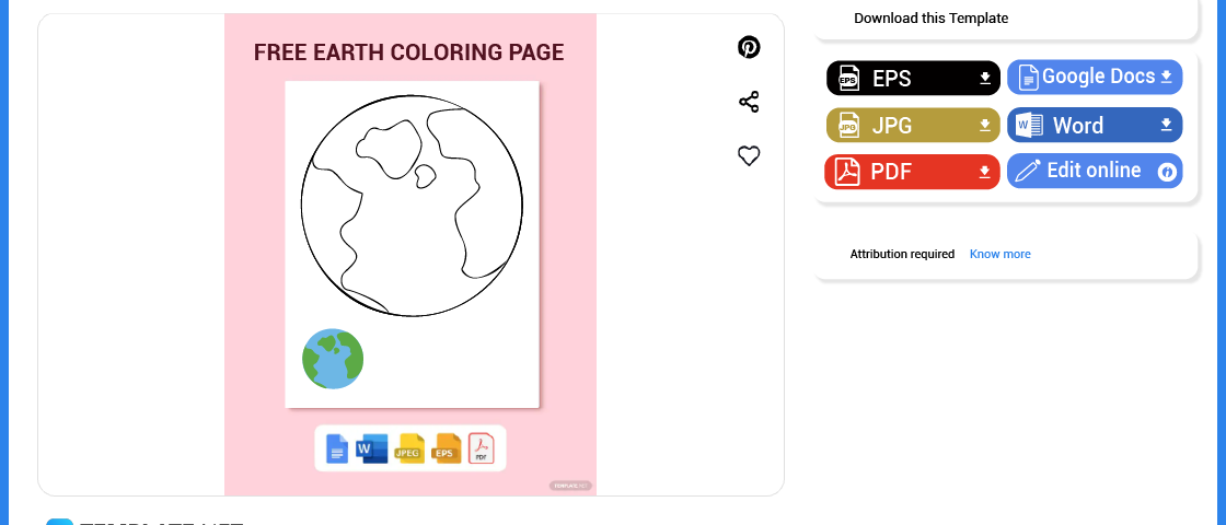 comment faire une page de coloriage de la terre dans l'exemple de modèle google docs 2023 étape