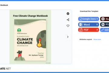 comment créer des classeurs sur le changement climatique dans l'exemple de modèle Microsoft Word 2023 étape 1 788x