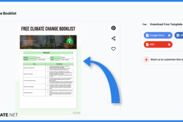 comment créer des listes de livres sur le changement climatique dans l'exemple de modèle google docs 2023 étape