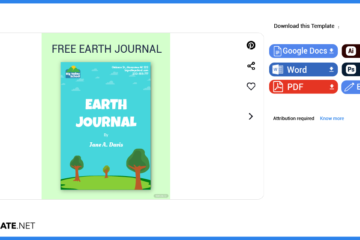 Comment créer / créer un journal de la Terre dans Microsoft Word [Template + Example] 2023