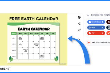 Comment faire / créer un calendrier terrestre dans Microsoft Word [Template + Example] 2023