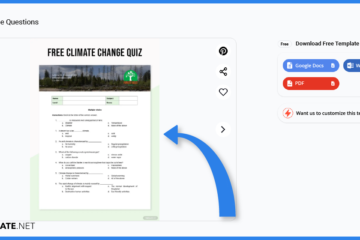comment faire des questions sur le changement climatique dans l'exemple de modèle google docs 2023 étape
