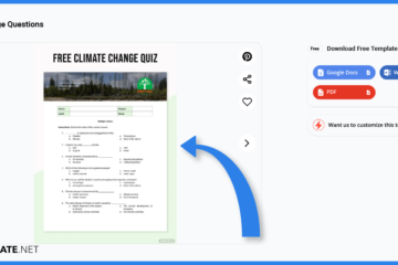 comment faire des questions sur le changement climatique dans l'exemple de modèle Microsoft Word 2023 étape