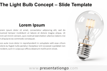 Le concept d'ampoule gratuit pour PowerPoint et Google Slides