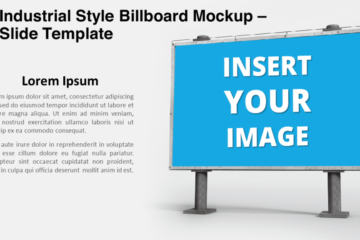 Maquette de panneau d'affichage de style industriel gratuite pour PowerPoint et Google Slides